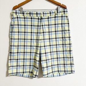 Nike Dri Fit Plaid Golf Shorts Waist 36